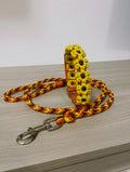 Set Collare in paracord Flower e Guinzaglio
