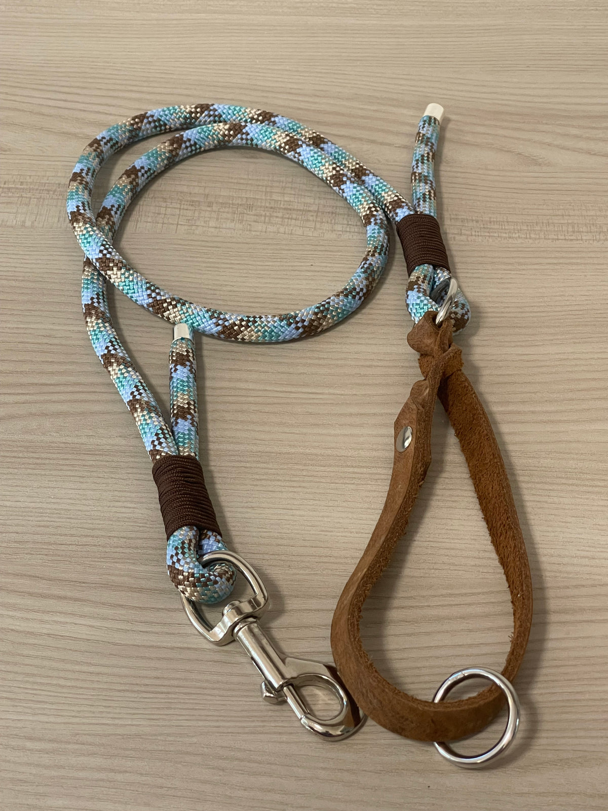 Guinzaglio in corda e cuoio